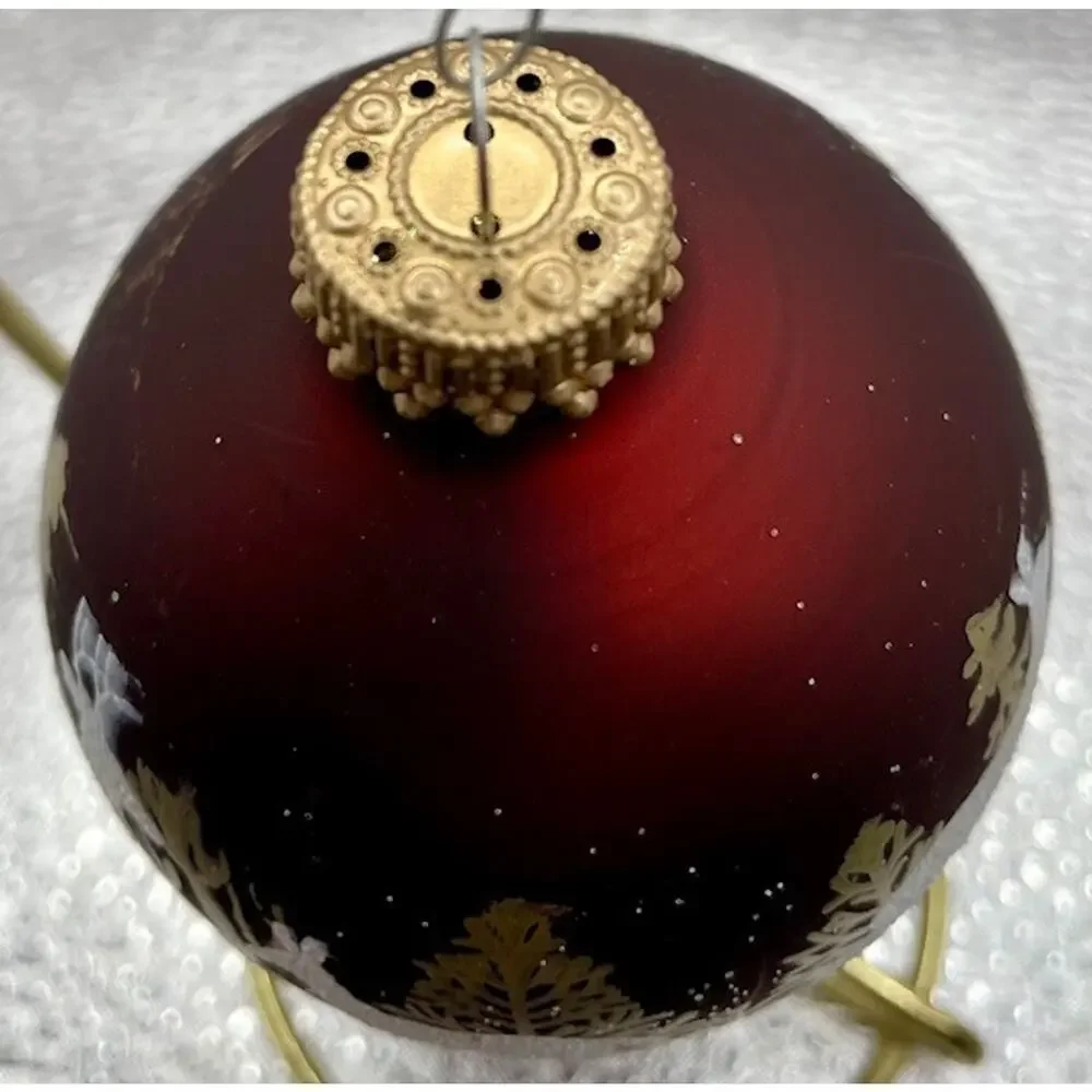 Vintage Christmas Hand Paint Ornaments Lot of 8